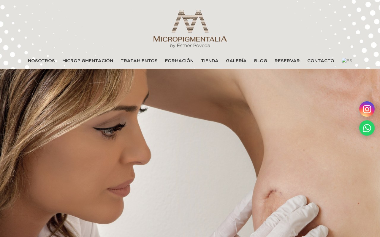 Captura de la web de Micropigmentalia